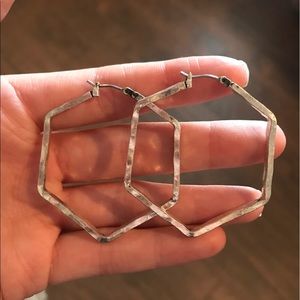 Silver Hoop Earrings